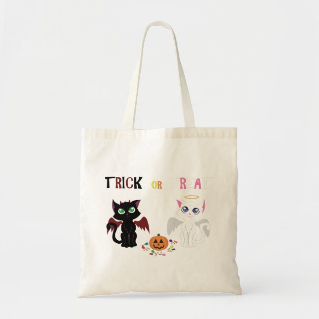 Trick or Treat Kittens Tote Bag (Front)