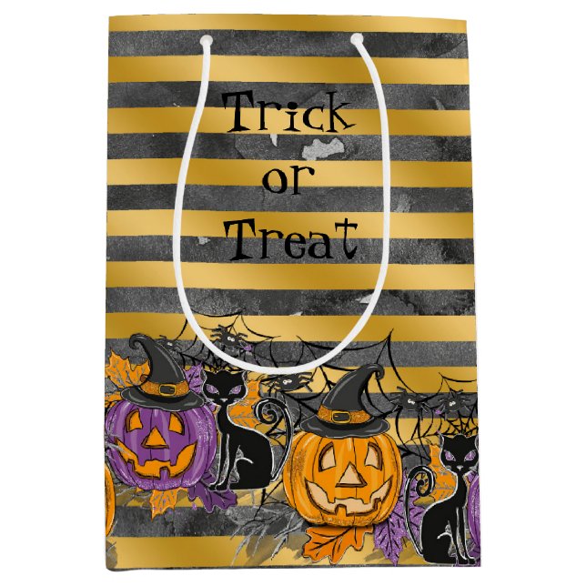 Trick or Treat Medium Gift Bag (Front)