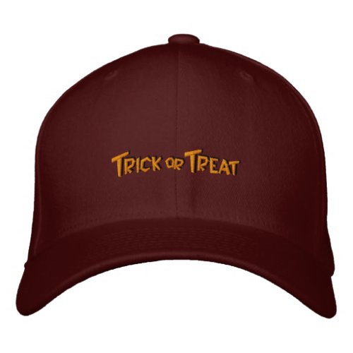 TRICK OR TREAT MENS CAP _ EMBROIDERED