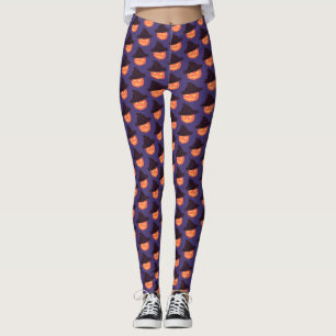 “Trick or Treat” Modern Script Halloween Napkins Leggings