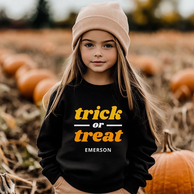Trick or Treat Monogrammed Halloween Tri-Blend Shirts (Creator Uploaded)