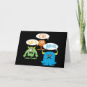 Trick or Treat Monsters Halloween Card