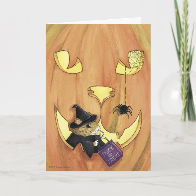 Trick Or Treat Mouse, Halloween Invitation