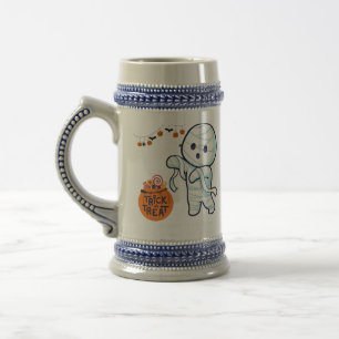 Trick or Treat Mummy Halloween Candy Fun Kids Beer Stein