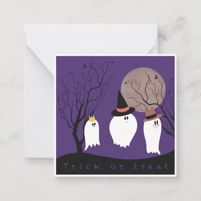 Trick or treat note card (Front)