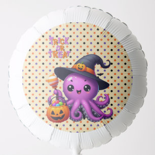 Trick or Treat Octopus Halloween Balloon