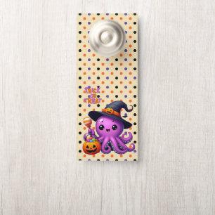 Trick or Treat Octopus Halloween Door Hanger