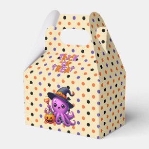 Trick or Treat Octopus Halloween Favor Boxes