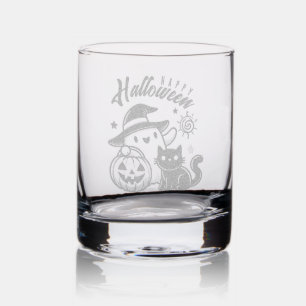 Trick or treat - Only Witch Snacks Rocks Glass