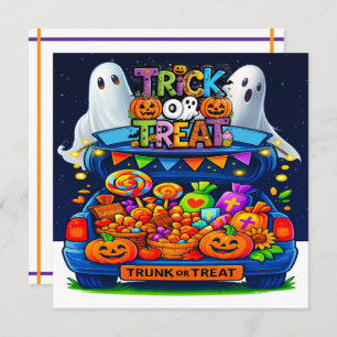 Trick or Treat or TRUNK or Treat Invitation