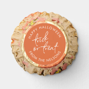 Trick or Treat Orange Personalized Reese's Peanut Butter Cups