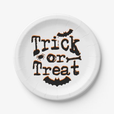 trick or treat paper plates