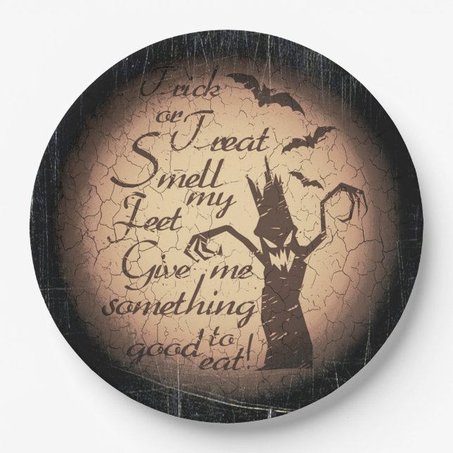 Trick or Treat Paper Plates (Front)