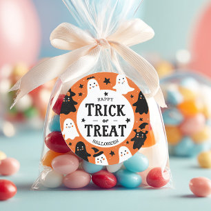 Trick or Treat Party Classic Round Sticker