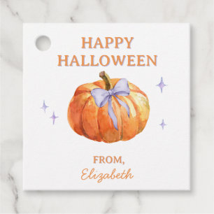 Trick or Treat Party Favor Bag Halloween Stickers Tags