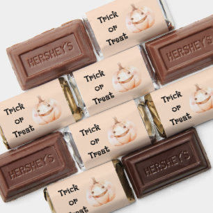 Trick or Treat Peach Pumpkin Halloween Hershey's Miniatures