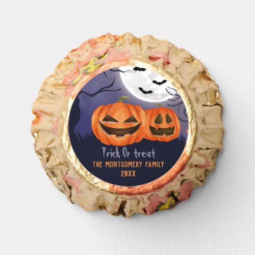 Trick or treat Personalized Name Halloween Party Reeses Peanut Butter Cups