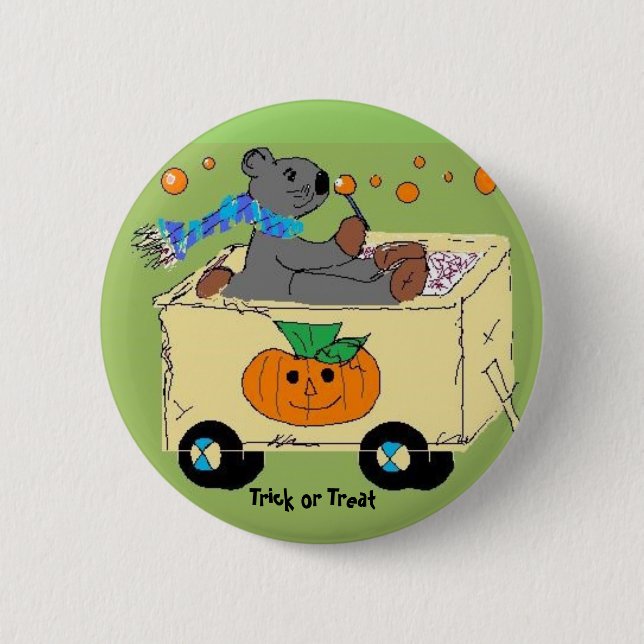 Trick or Treat Pinback Button (Front)