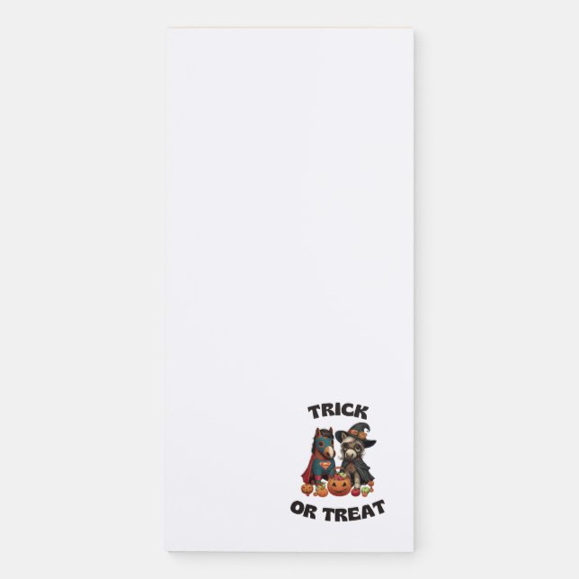 Trick or Treat Ponies | Autumnal Magnetic Pad (Front)