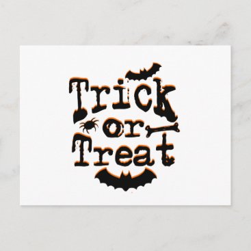 trick or treat postcard
