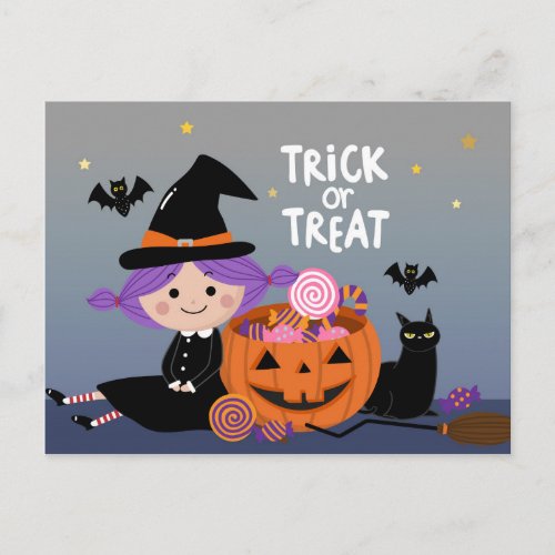 Trick Or Treat Postcard