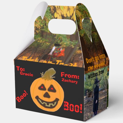 Trick_or_Treat Pumpkin Witch Godfather Groovy Dude Favor Boxes