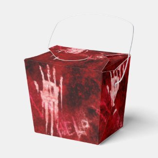 Trick or treat scary hand favor box