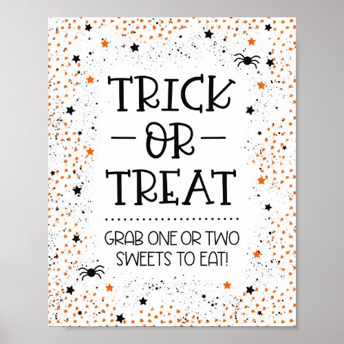 Trick or Treat Sign for Halloween