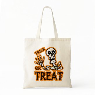 TRICK OR TREAT SKELETON bag