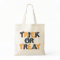 Trick Or Treat Spider Web Tote Bag