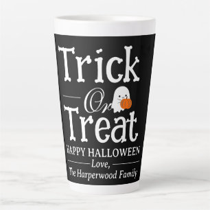 Trick or Treat Spooky Halloween family Latte Mug