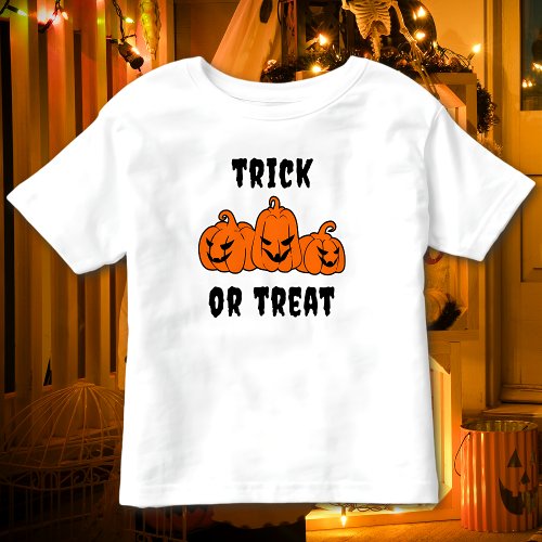 Trick Or Treat Spooky Pumpkins Halloween Toddler T_shirt