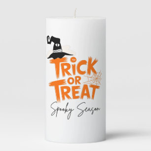 Trick or Treat-spooky Season Pillar Candle