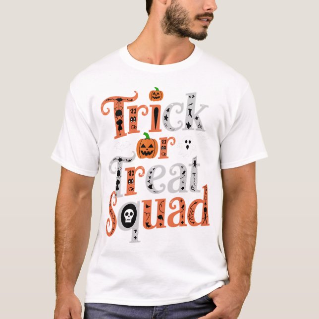 Trick or Treat Squad Halloween Shirt – Spooky Cute (Front)