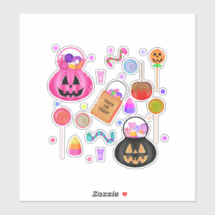 Trick or Treat Sticker