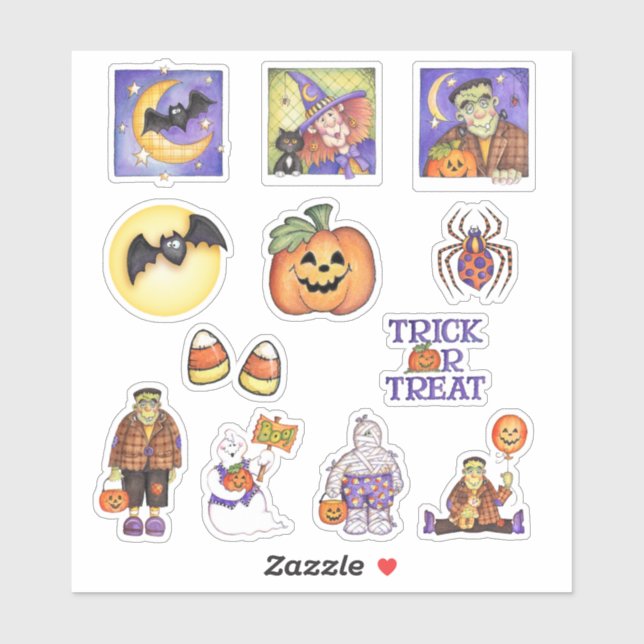 Trick-or-Treat Sticker (Sheet)