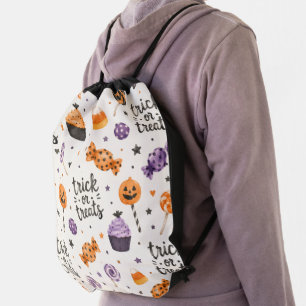 Trick or Treat Sweets Drawstring Bag