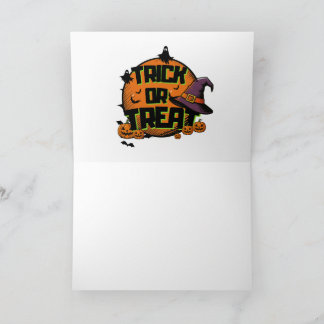 Trick or treat thank you card