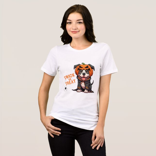 Trick or treat – the choice is yours! Tri-Blend shirt (Front Full)