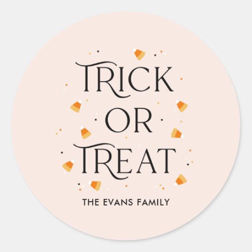 Trick or Treat Time Halloween Sticker