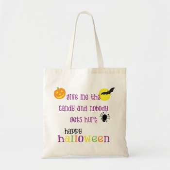 Trick Or Treat Tote Bag by IndividualiTEE at Zazzle