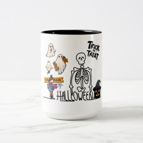 Trick or Treat Two_Tone Coffee Mug