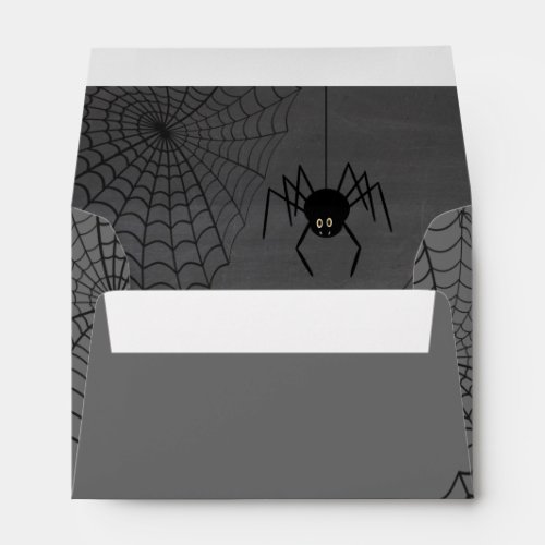 Trick or Treat Typography wSpiders ID680 Envelope