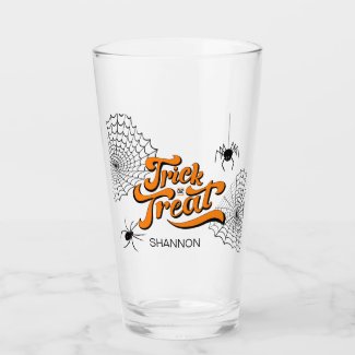 Trick or Treat Typography w/Spiders ID680