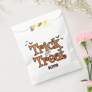 Trick or Treat Vintage Halloween Favor Bag