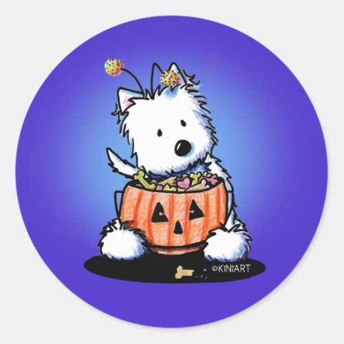 Trick_or_ treat Westie Sticker