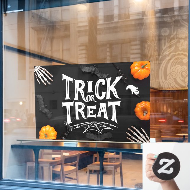 Trick or Treat Window Cling (Cafe Window)