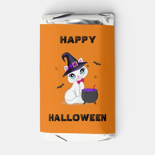 Trick or Treat Witch Kitty Cat Halloween Candy Hersheys Miniatures