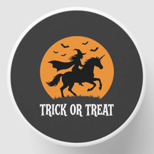 Trick or Treat Witch Unicorn Halloween Design_1 Mini Candle Favors