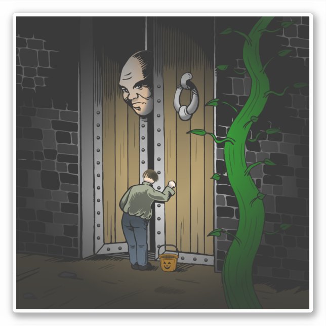 Trick or Treat with Jack Sticker (Front)